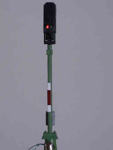 Fertigmodell Licht-Blocksignal 2 LED , Viessmann 4411 A